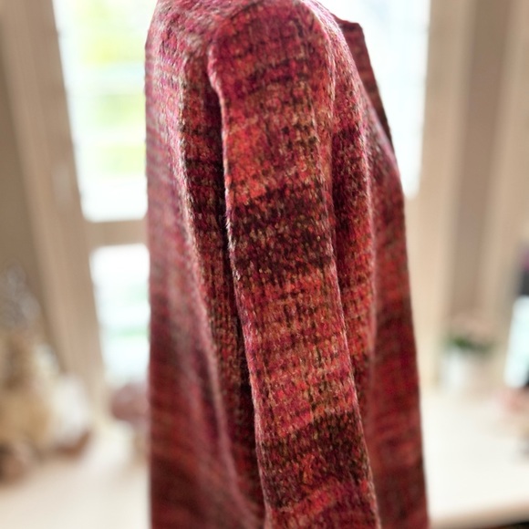 Christian Siriano Red Plaid Open Cardigan Jacket Small NWT - Picture 5 of 8